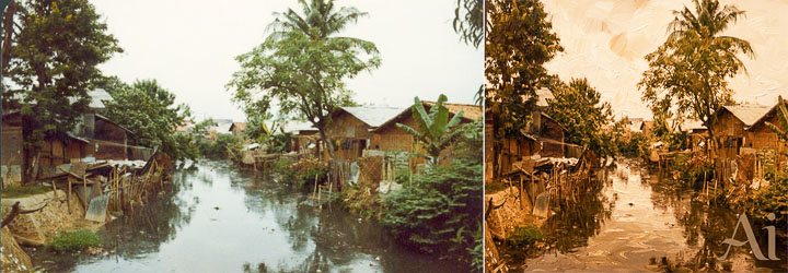 Left: My original image. Right: The AI Restoration